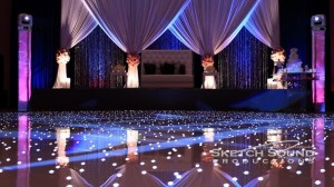 Luxury outdoor wedding lightening