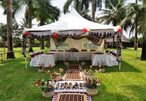 African outdoor wedding 