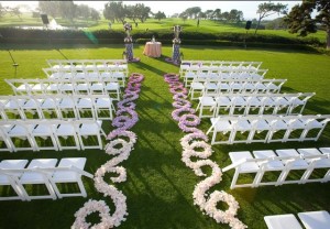 Outdoor wedding ceremony 